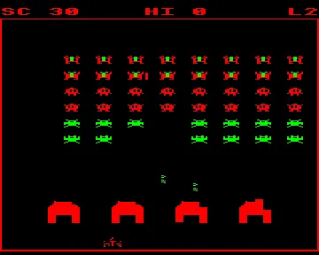 Invaders (198x)(IJK Software) screen shot game playing